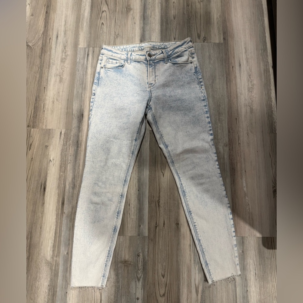 Old Navy Rockstar Super Skinny Ankle Acid Jeans Size 6